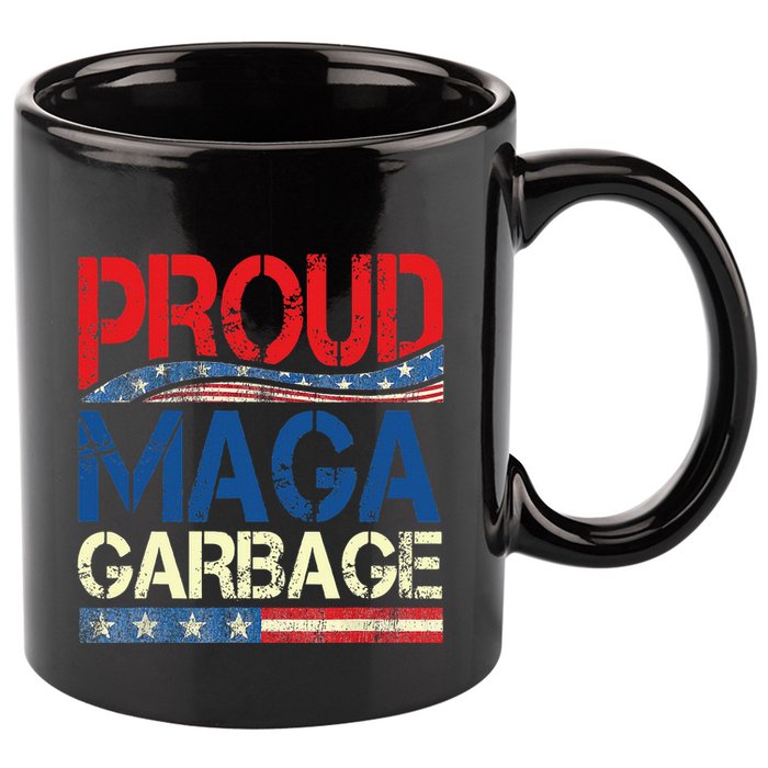 Proud Maga Garbage Trump Supporter 11oz C Handle Ceramic Mug