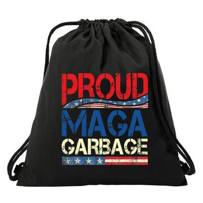 Proud Maga Garbage Trump Supporter Drawstring Bag