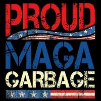 Proud Maga Garbage Trump Supporter Drawstring Bag