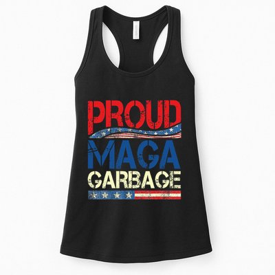 Proud Maga Garbage Trump Supporter Womens Tank Top