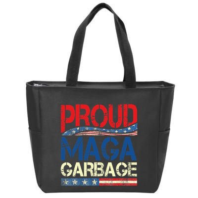 Proud Maga Garbage Trump Supporter Zip Tote Bag