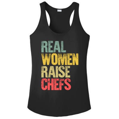 Proud Mom Gift Real Raise Chefs Gift Ladies PosiCharge Competitor Racerback Tank