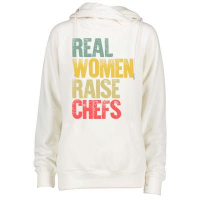 Proud Mom Gift Real Raise Chefs Gift Womens Funnel Neck Pullover Hood