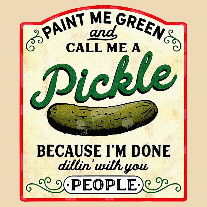 Paint Me Green And Call Me A Pickle Zip Tote Bag