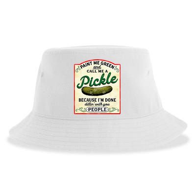 Paint Me Green And Call Me A Pickle Sustainable Bucket Hat