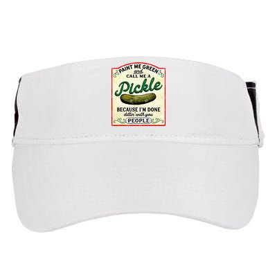 Paint Me Green And Call Me A Pickle Adult Drive Performance Visor