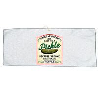 Paint Me Green And Call Me A Pickle Large Microfiber Waffle Golf Towel
