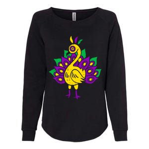 Peacock Mardi Gras Cute Carnival Parade Masquerade Party Meaningful Gift Womens California Wash Sweatshirt