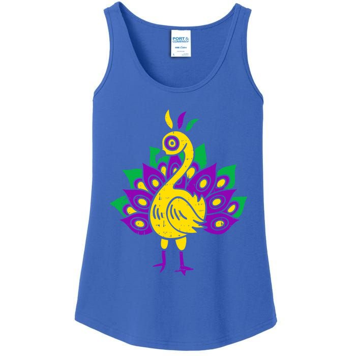 Peacock Mardi Gras Cute Carnival Parade Masquerade Party Meaningful Gift Ladies Essential Tank