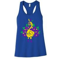 Peacock Mardi Gras Cute Carnival Parade Masquerade Party Meaningful Gift Women's Racerback Tank