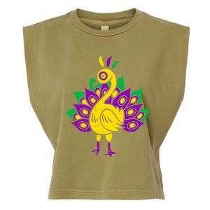 Peacock Mardi Gras Cute Carnival Parade Masquerade Party Meaningful Gift Garment-Dyed Women's Muscle Tee