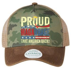 Proud Maga Garbage Proud To Be Garbage Trump Supporters Legacy Tie Dye Trucker Hat