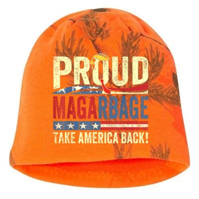 Proud Maga Garbage Proud To Be Garbage Trump Supporters Kati - Camo Knit Beanie