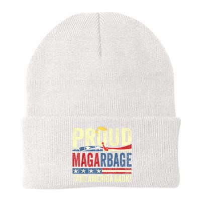 Proud Maga Garbage Proud To Be Garbage Trump Supporters Knit Cap Winter Beanie