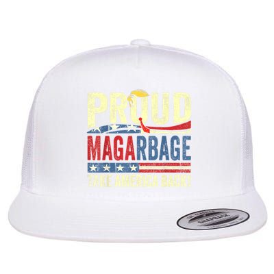 Proud Maga Garbage Proud To Be Garbage Trump Supporters Flat Bill Trucker Hat