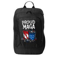 Proud Maga Garbage Patriotic Pro Trump Anti President Biden City Backpack