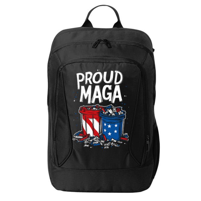 Proud Maga Garbage Patriotic Pro Trump Anti President Biden City Backpack