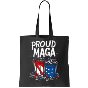 Proud Maga Garbage Patriotic Pro Trump Anti President Biden Tote Bag