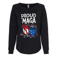 Proud Maga Garbage Patriotic Pro Trump Anti President Biden Womens California Wash Sweatshirt