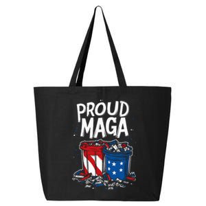 Proud Maga Garbage Patriotic Pro Trump Anti President Biden 25L Jumbo Tote