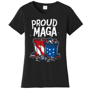 Proud Maga Garbage Patriotic Pro Trump Anti President Biden Women's T-Shirt