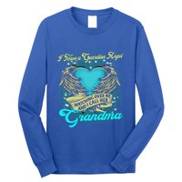 Proud My Grandma In Heaven Happy Mother Day Memorial Funny Gift Long Sleeve Shirt