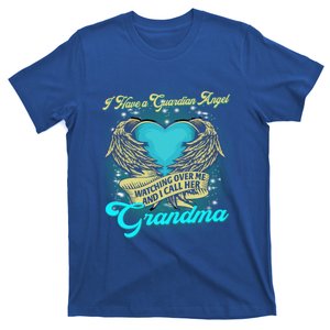 Proud My Grandma In Heaven Happy Mother Day Memorial Funny Gift T-Shirt