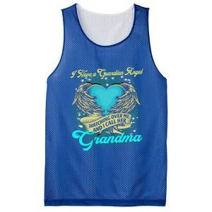 Proud My Grandma In Heaven Happy Mother Day Memorial Funny Gift Mesh Reversible Basketball Jersey Tank