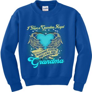 Proud My Grandma In Heaven Happy Mother Day Memorial Funny Gift Kids Sweatshirt