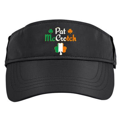 Pat Mccrotch Gift Funny St Patrick's Day Shamrock Irish Gift Adult Drive Performance Visor