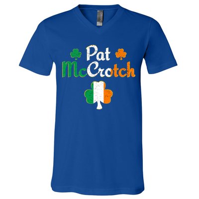 Pat Mccrotch Gift Funny St Patrick's Day Shamrock Irish Gift V-Neck T-Shirt