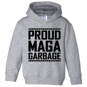 Proud Maga Garbage Trump Vance Supporter 2024 Toddler Hoodie