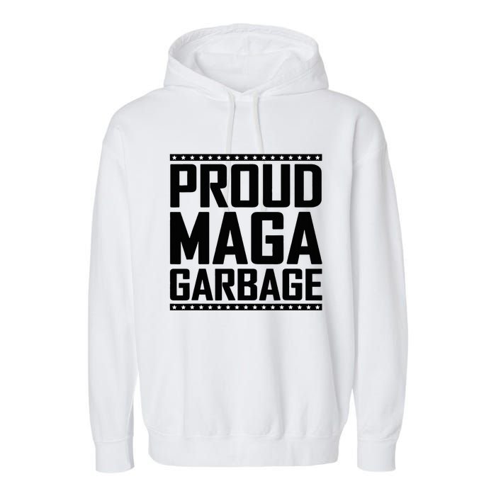 Proud Maga Garbage Trump Vance Supporter 2024 Garment-Dyed Fleece Hoodie