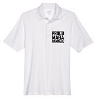 Proud Maga Garbage Trump Vance Supporter 2024 Men's Origin Performance Pique Polo