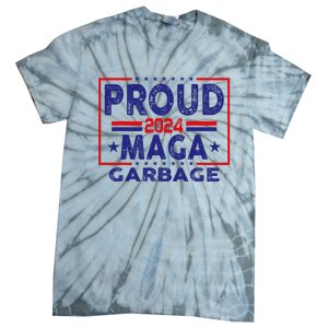 Proud Maga Garbage Trump Vance 2024 Funny Political Satire Tie-Dye T-Shirt