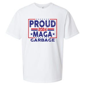 Proud Maga Garbage Trump Vance 2024 Funny Political Satire Sueded Cloud Jersey T-Shirt