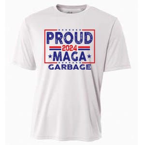 Proud Maga Garbage Trump Vance 2024 Funny Political Satire Cooling Performance Crew T-Shirt