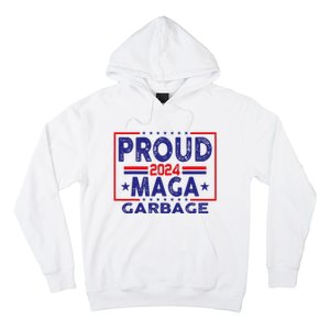 Proud Maga Garbage Trump Vance 2024 Funny Political Satire Hoodie