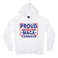 Proud Maga Garbage Trump Vance 2024 Funny Political Satire Hoodie