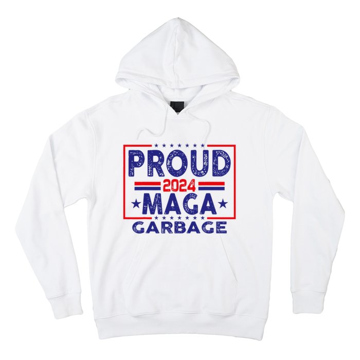 Proud Maga Garbage Trump Vance 2024 Funny Political Satire Hoodie