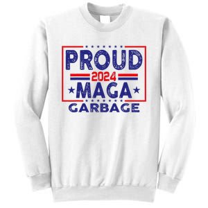 Proud Maga Garbage Trump Vance 2024 Funny Political Satire Sweatshirt