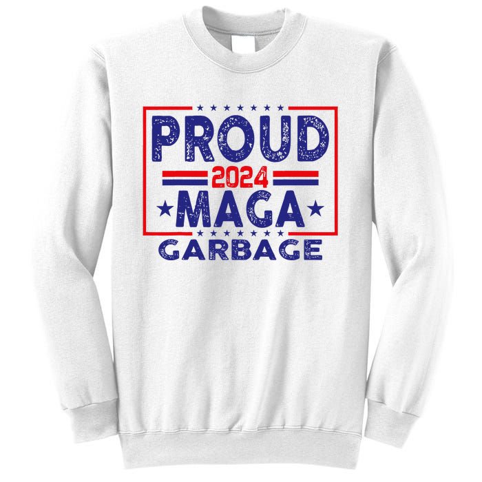 Proud Maga Garbage Trump Vance 2024 Funny Political Satire Sweatshirt