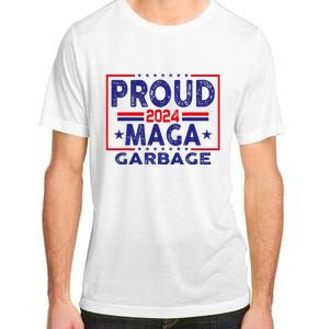 Proud Maga Garbage Trump Vance 2024 Funny Political Satire Adult ChromaSoft Performance T-Shirt