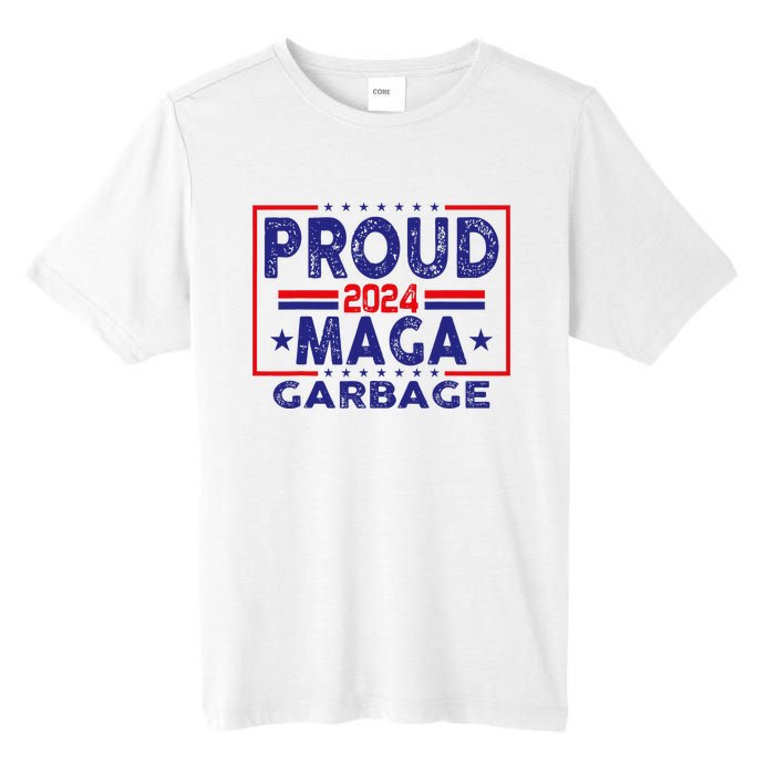 Proud Maga Garbage Trump Vance 2024 Funny Political Satire Tall Fusion ChromaSoft Performance T-Shirt