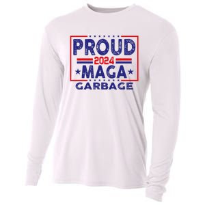 Proud Maga Garbage Trump Vance 2024 Funny Political Satire Cooling Performance Long Sleeve Crew