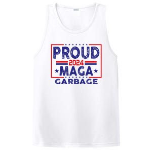 Proud Maga Garbage Trump Vance 2024 Funny Political Satire PosiCharge Competitor Tank