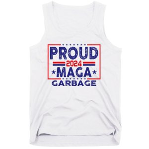 Proud Maga Garbage Trump Vance 2024 Funny Political Satire Tank Top