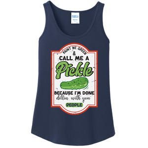 Paint Me Green And Call Me A Pickle Ladies Essential Tank