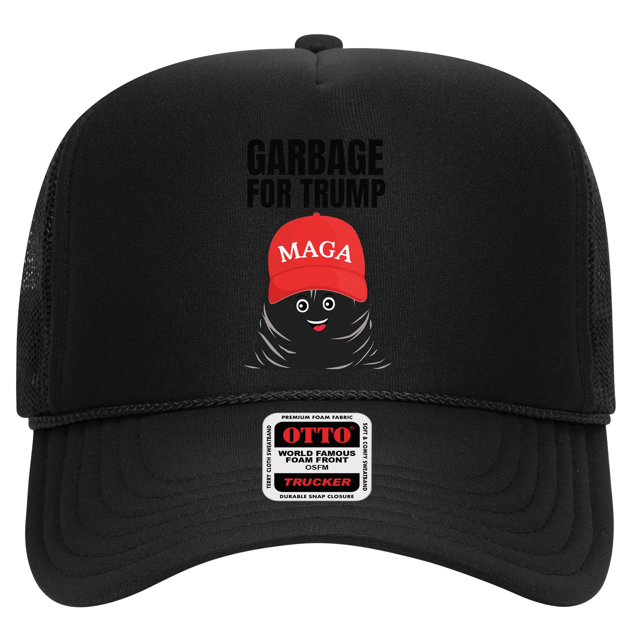 Proud Maga Garbage For Trump Supporter Trash Bag Cartoon Hat