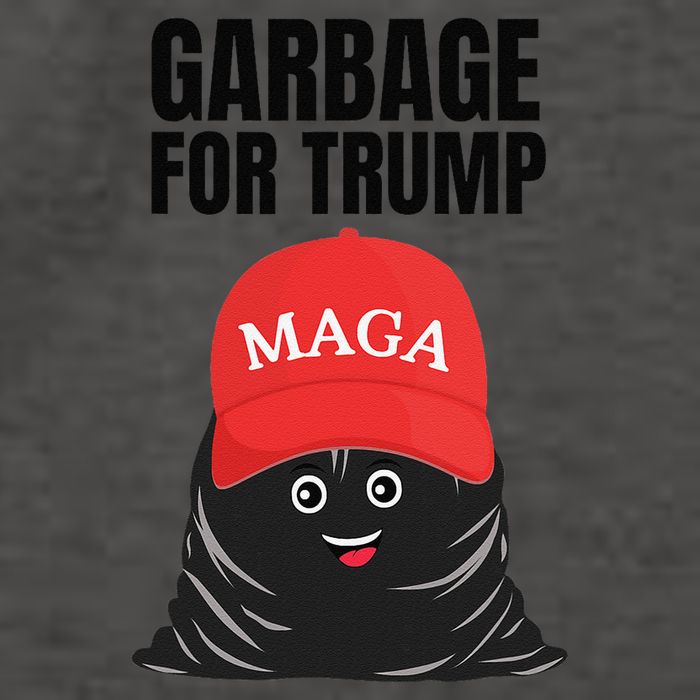 Proud Maga Garbage For Trump Supporter Trash Bag Cartoon Vector Backpack